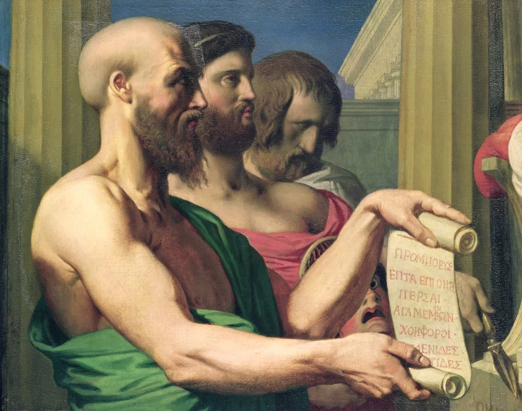 I Tragedi greci, studio per 'L'Apoteosi di Omero' - Musee del Beaux, Arts, Angers